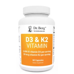 Витамины D3 + K2 (5,000 МЕ) 60 капсул