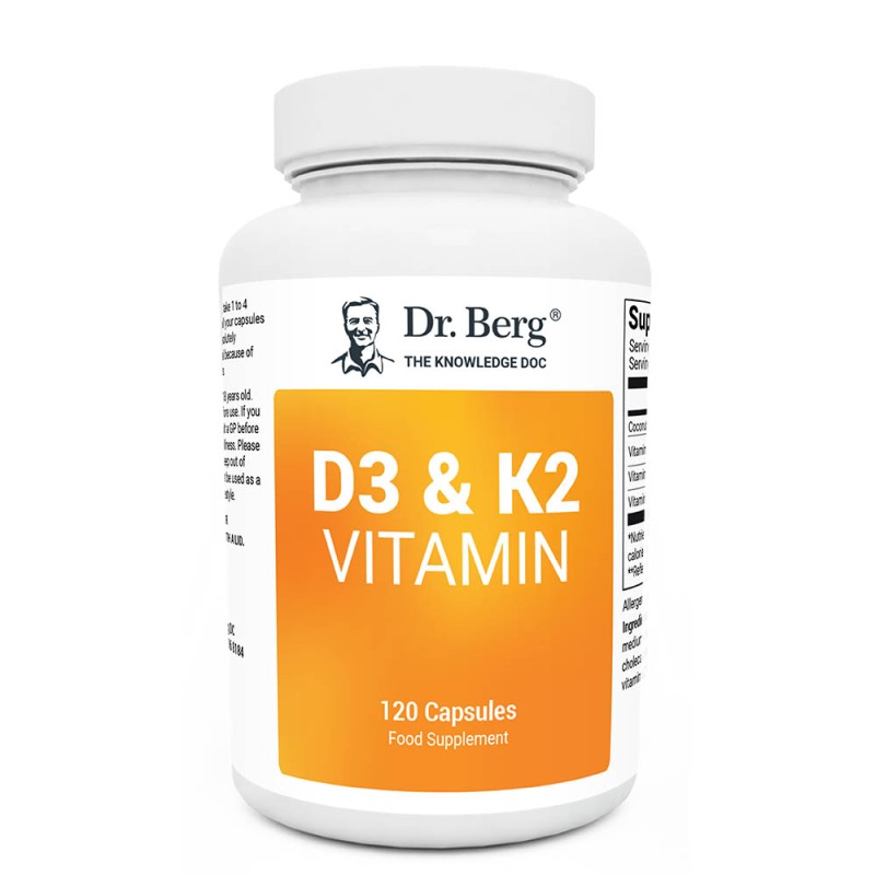 Витамины D3 + K2  (2,000 IU) - 120 капсул