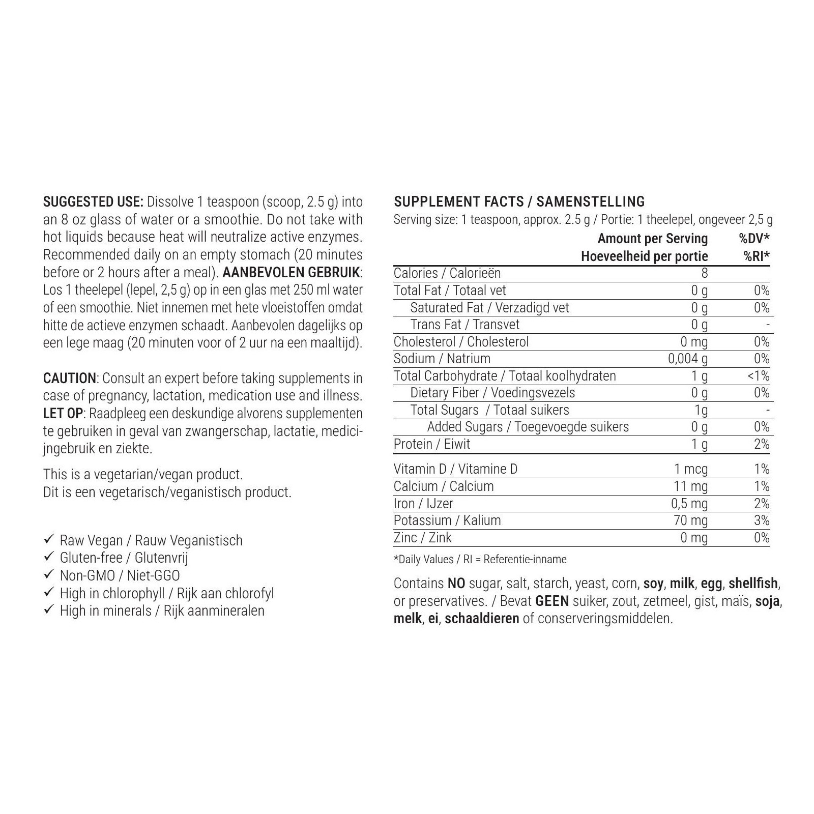 Raw Wheatgrass Juice Powder