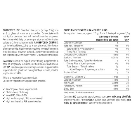Raw Wheatgrass Juice Powder