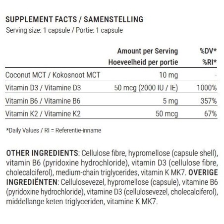D3 & K2 Vitamin (2,000 IU) bundle 2 in pack