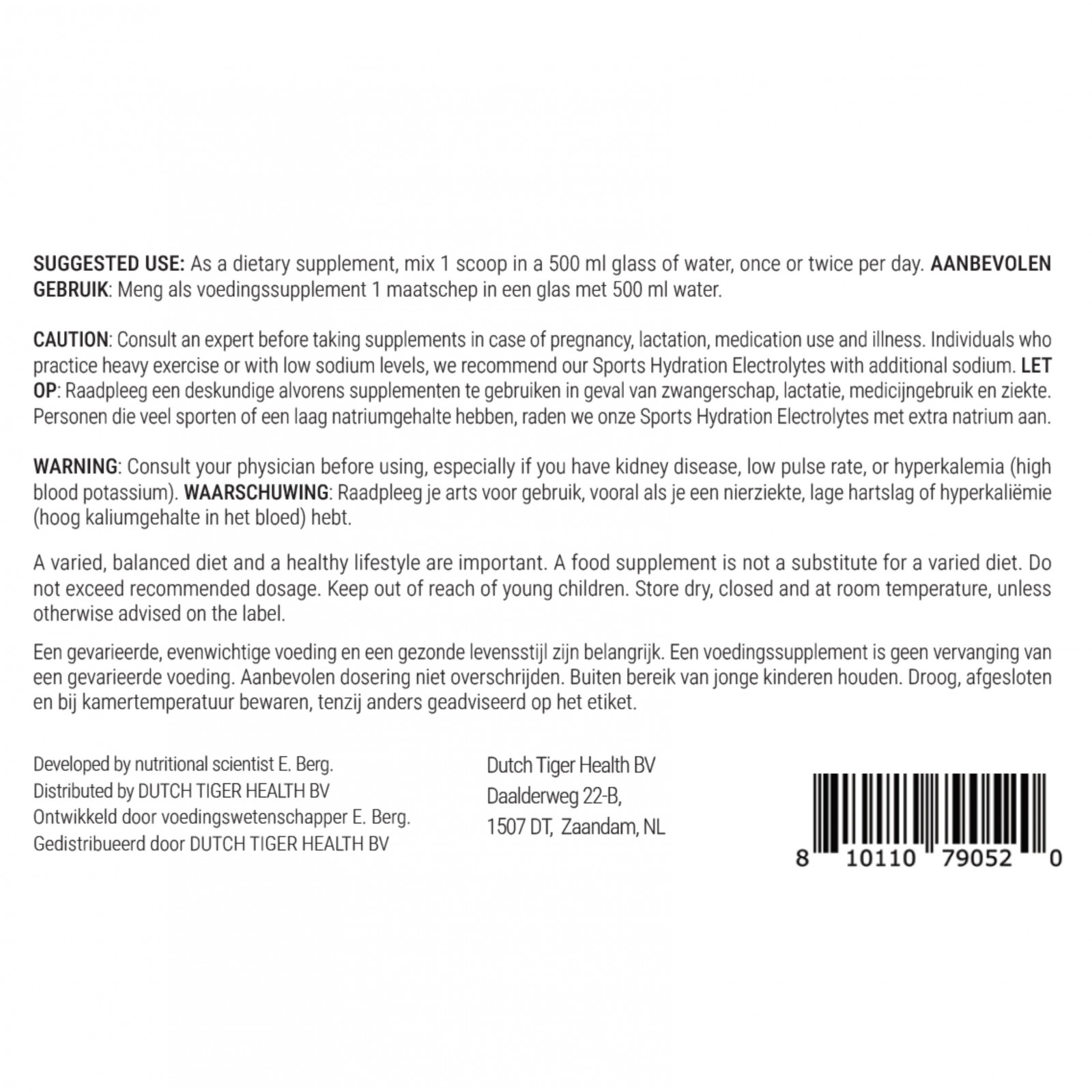 Electrolyte Powder Pomegranate & Cherry Natural Flavor 50 servings