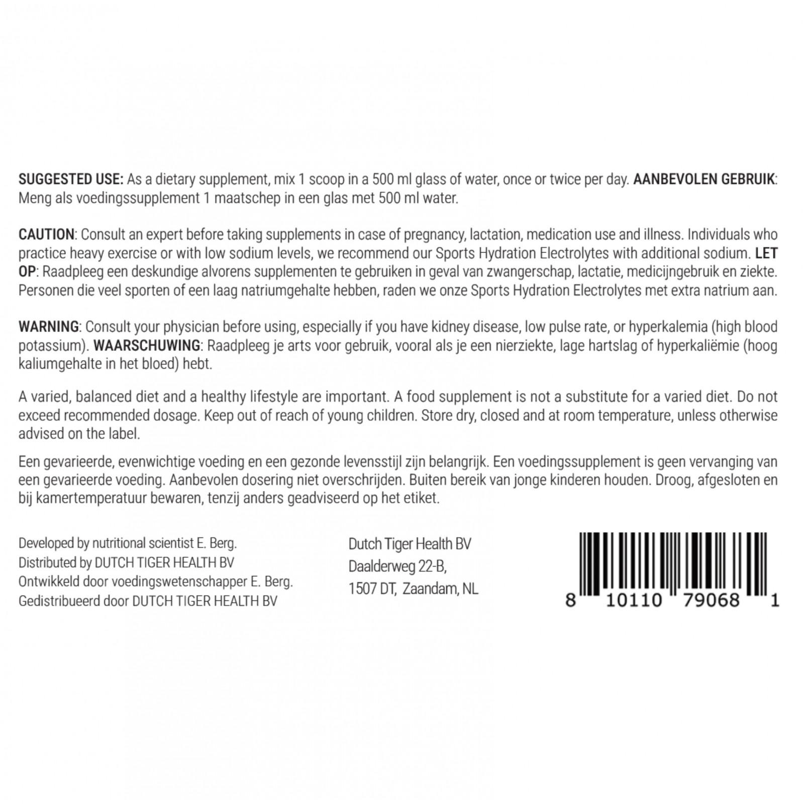 Electrolyte Powder Cucumber Lime 50 servings
