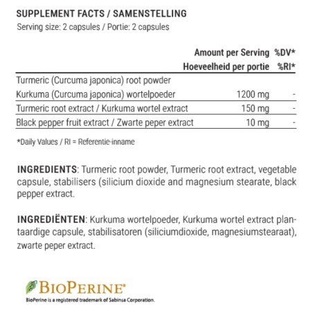 Turmeric Curcumin with Bioperine