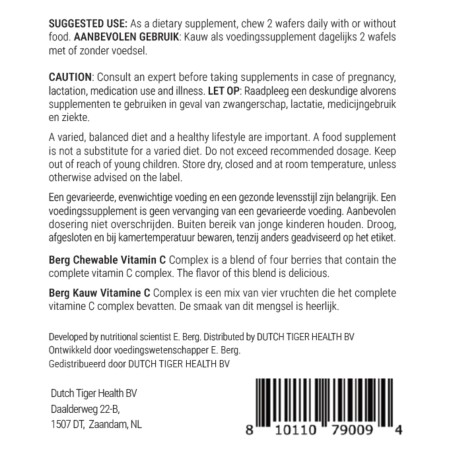 Berg’s Chewable Vitamin C Complex