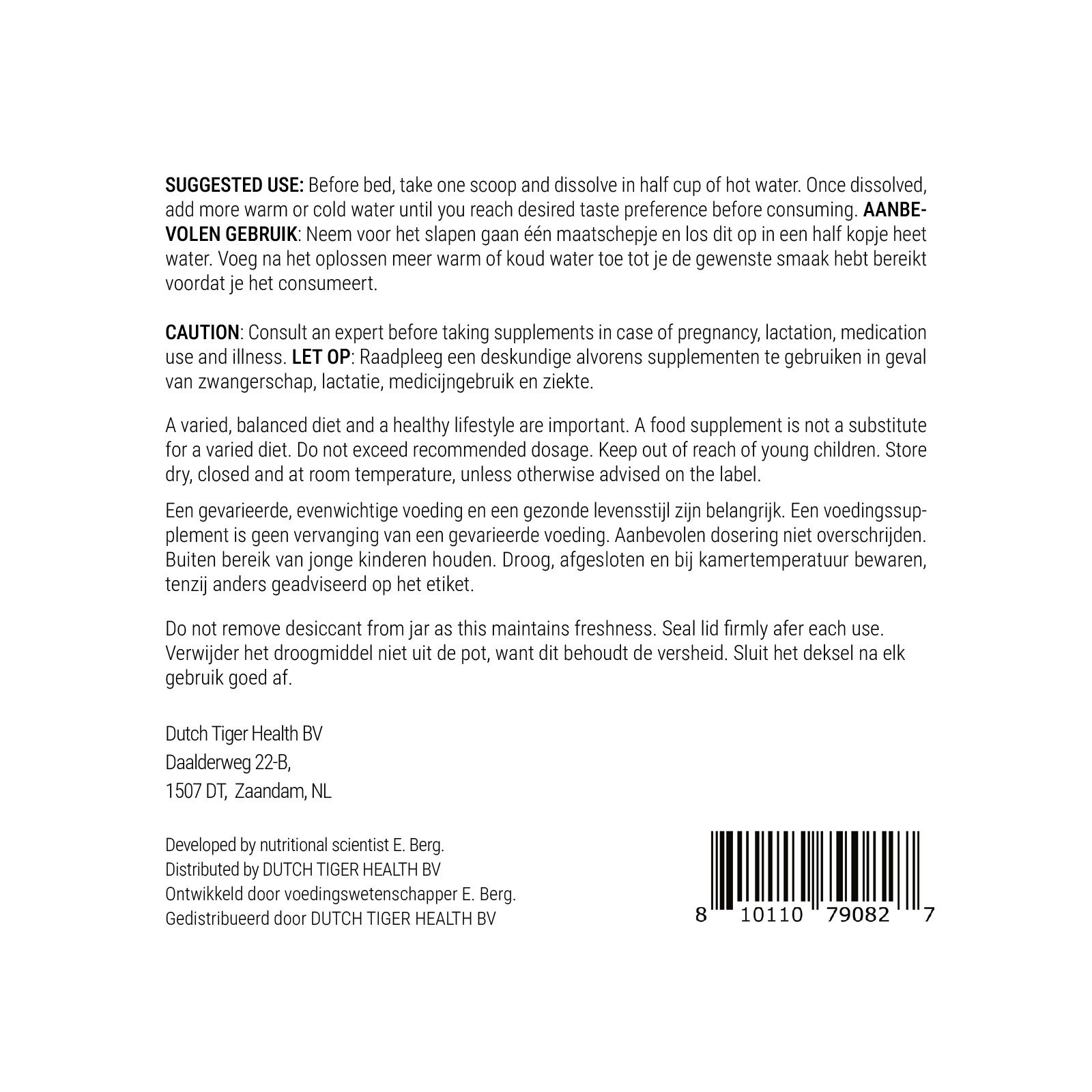 Magnesium Powder Drink Raspberry Lemon Flavor