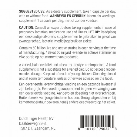 Probiotics with Prebiotic Blend – 30 Vegetable Capsules
